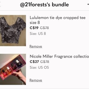 Lululemon Athletica Black Tie Dye Crop Top